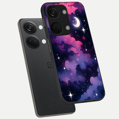  Celestial Moon Magic phone case For Oneplus Nord 3 showing premium glass back cover with detailed artwork