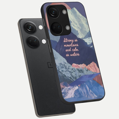  Celestial Mountain Calm phone case For Oneplus Nord 3 showing premium glass back cover with detailed artwork