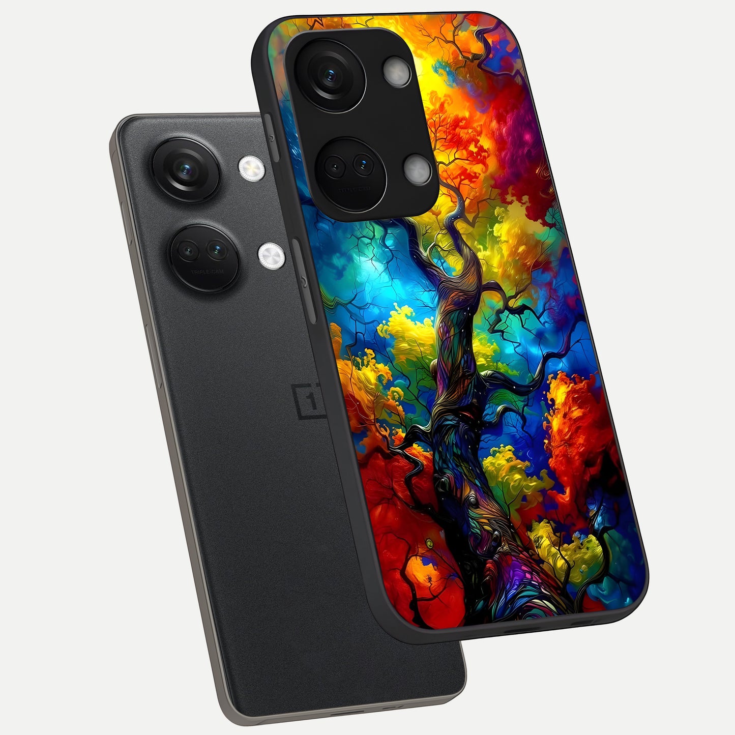  Colorful Soda Bottles phone case For Oneplus Nord 3 showing premium glass back cover with detailed artwork
