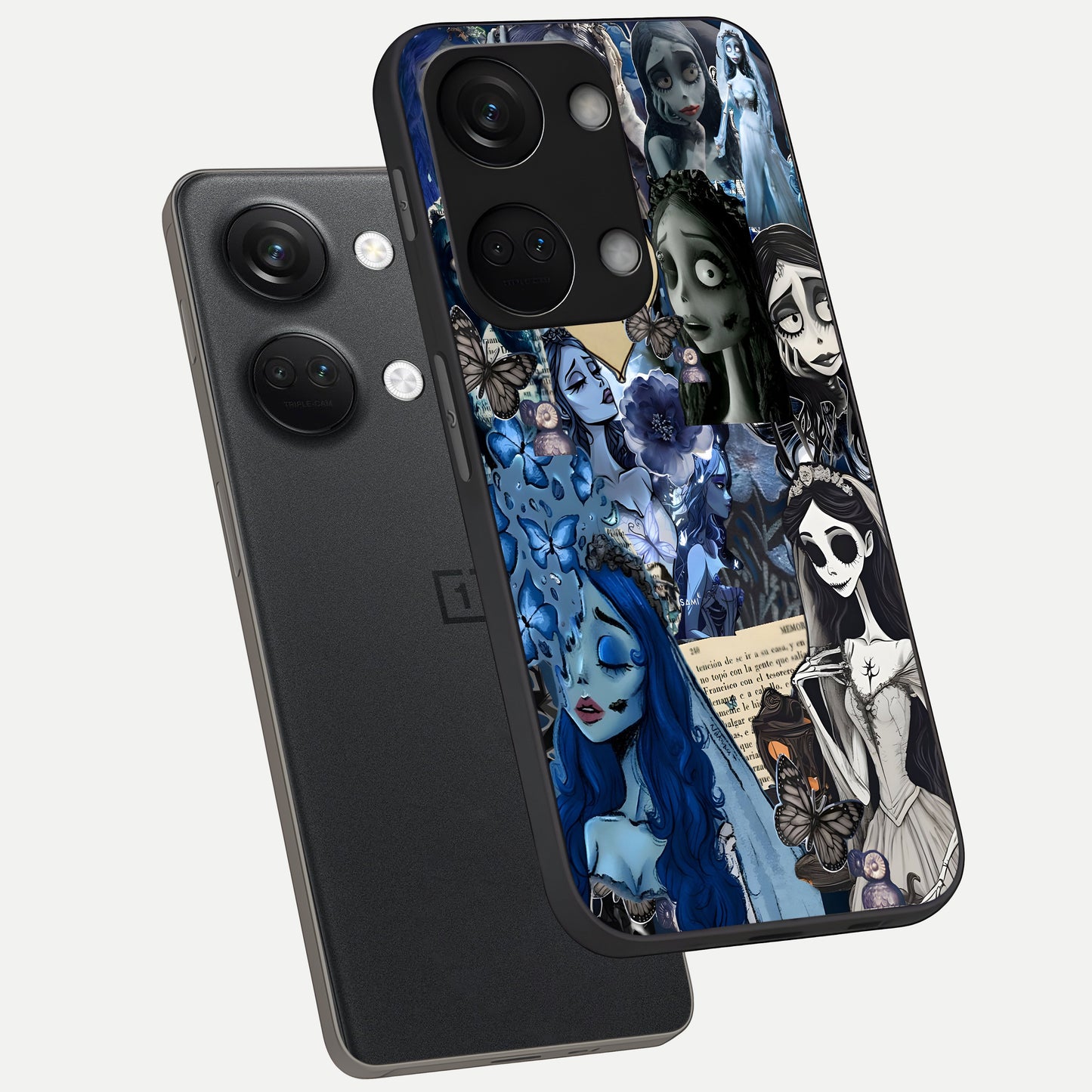  Corpse Bride Posters phone case For Oneplus Nord 3 showing premium glass back cover with detailed artwork