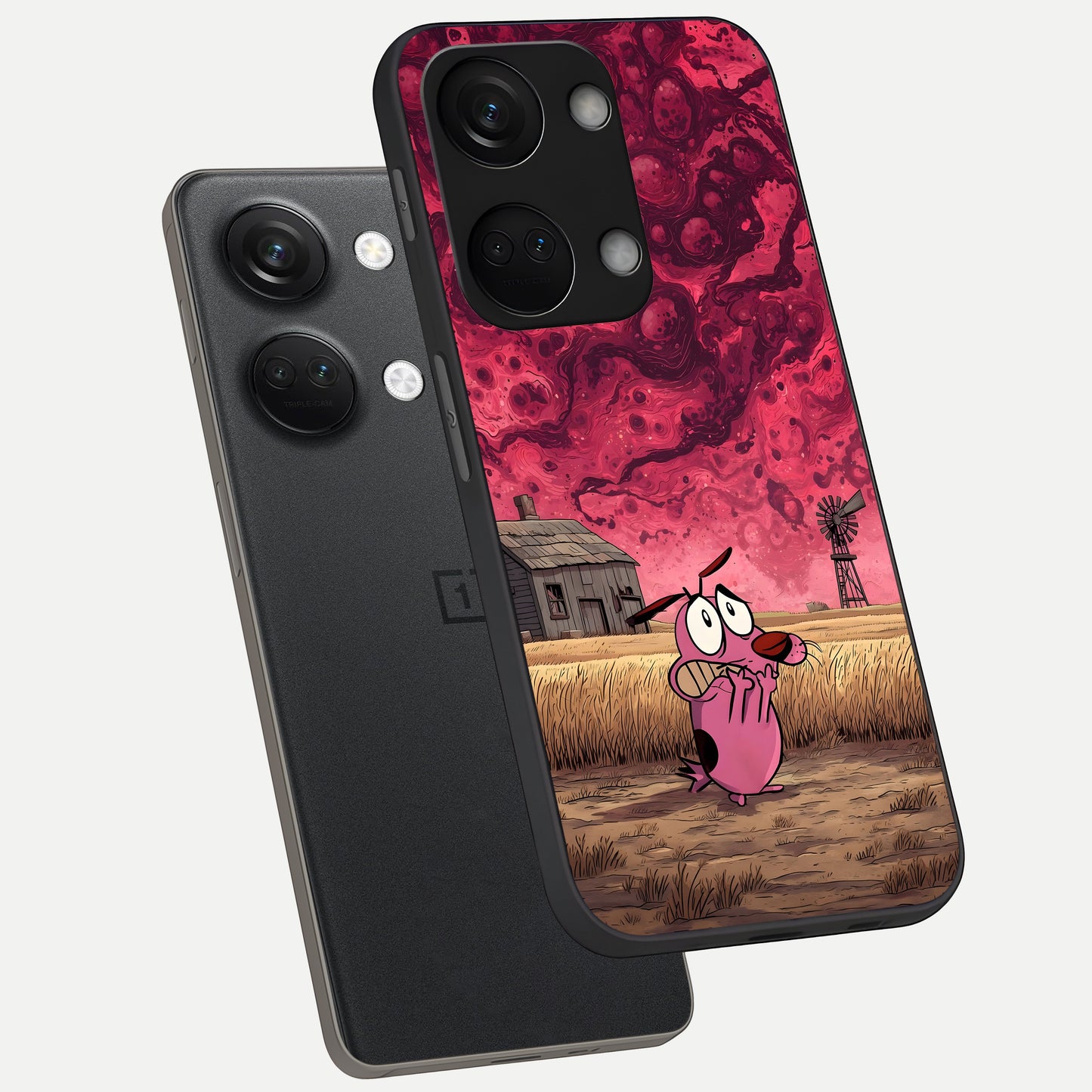  Courage Under Sky phone case For Oneplus Nord 3 showing premium glass back cover with detailed artwork