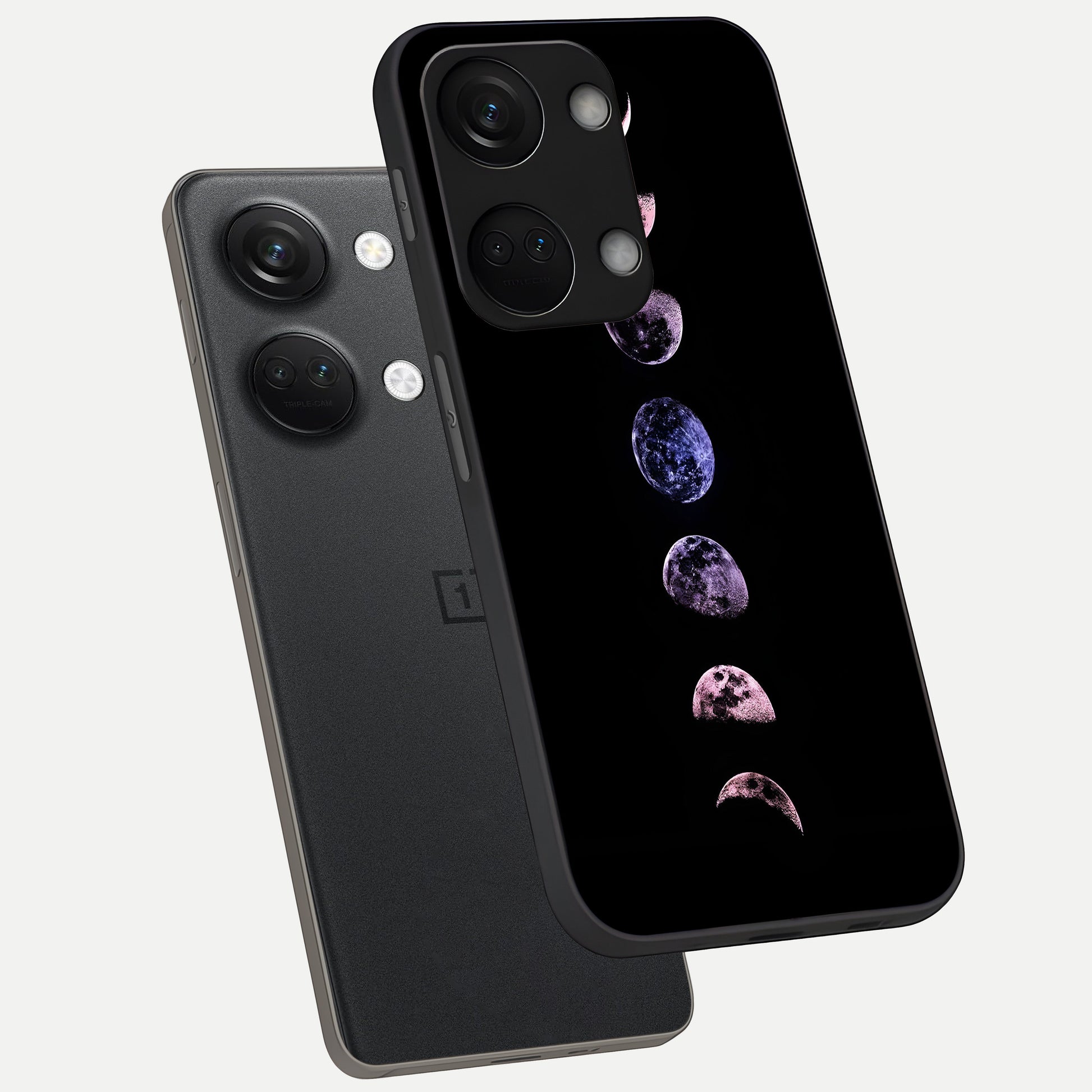  Crimson All Planets phone case For Oneplus Nord 3 showing premium glass back cover with detailed artwork
