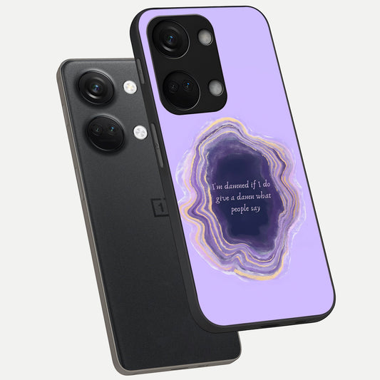  Damned People Quote phone case For Oneplus Nord 3 showing premium glass back cover with detailed artwork