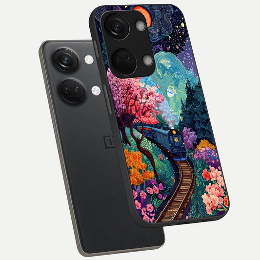  Digital Art phone case For Oneplus Nord 3 showing premium glass back cover with detailed artwork