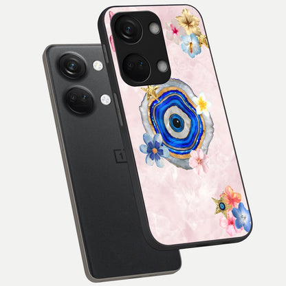  Divine Aura Bloom phone case For Oneplus Nord 3 showing premium glass back cover with detailed artwork