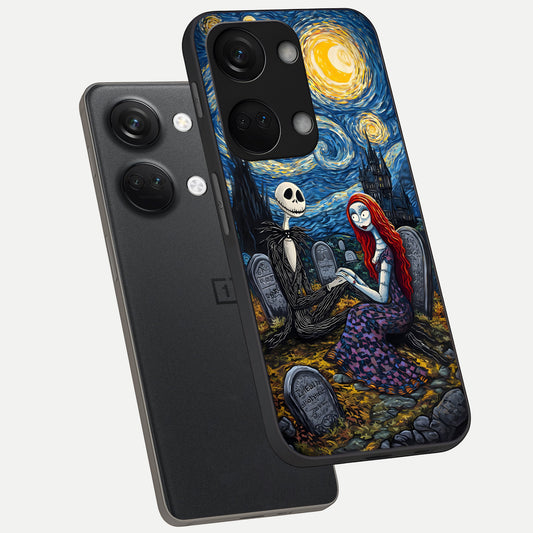  Eternal Night Love phone case For Oneplus Nord 3 showing premium glass back cover with detailed artwork