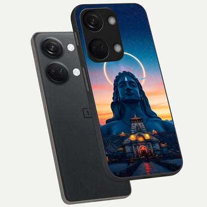  Eternal Shiva Aura phone case For Oneplus Nord 3 showing premium glass back cover with detailed artwork