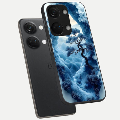  Frozen Serenity Gate phone case For Oneplus Nord 3 showing premium glass back cover with detailed artwork