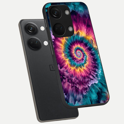  Galactic Spiral Burst phone case For Oneplus Nord 3 showing premium glass back cover with detailed artwork