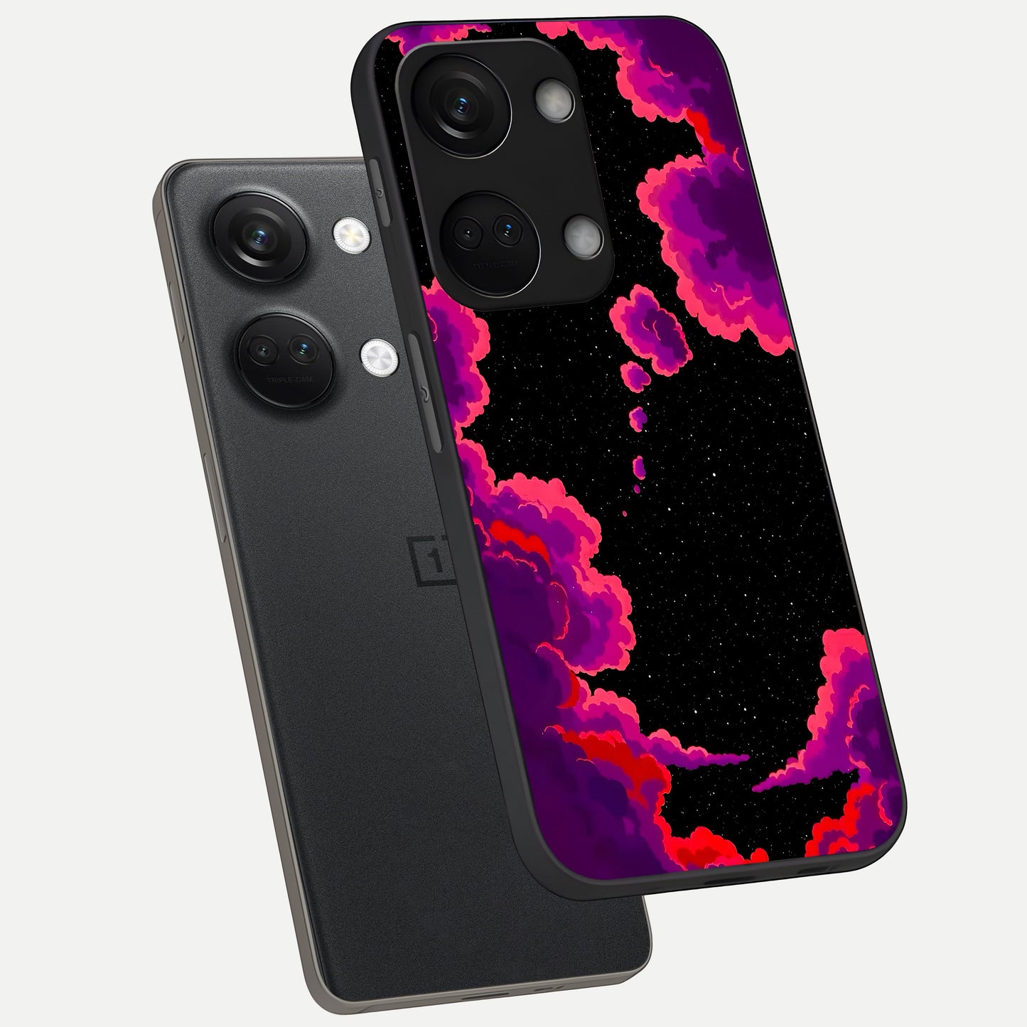  Galaxy Dream Frame phone case For Oneplus Nord 3 showing premium glass back cover with detailed artwork
