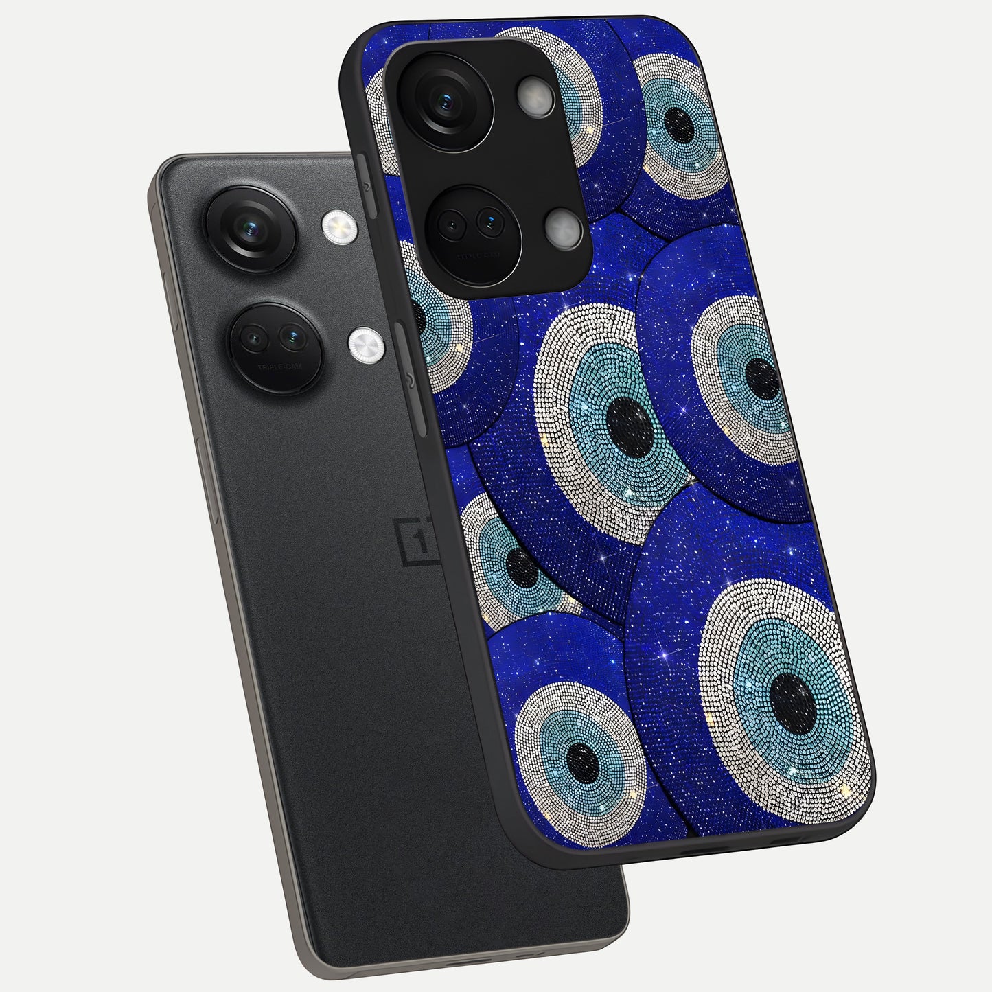  Galaxy Eye Flow phone case For Oneplus Nord 3 showing premium glass back cover with detailed artwork