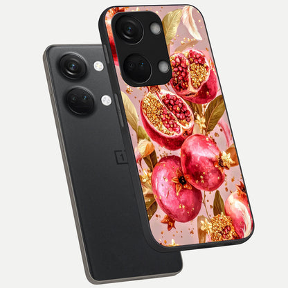  Golden Bloom Glow phone case For Oneplus Nord 3 showing premium glass back cover with detailed artwork