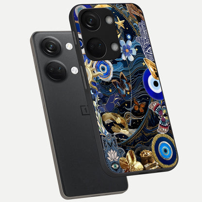  Golden Moon Magic phone case For Oneplus Nord 3 showing premium glass back cover with detailed artwork