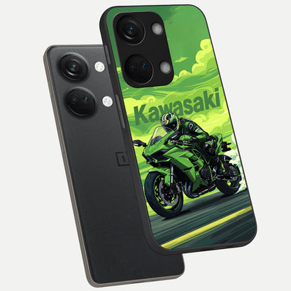  Greenery Sky phone case For Oneplus Nord 3 showing premium glass back cover with detailed artwork