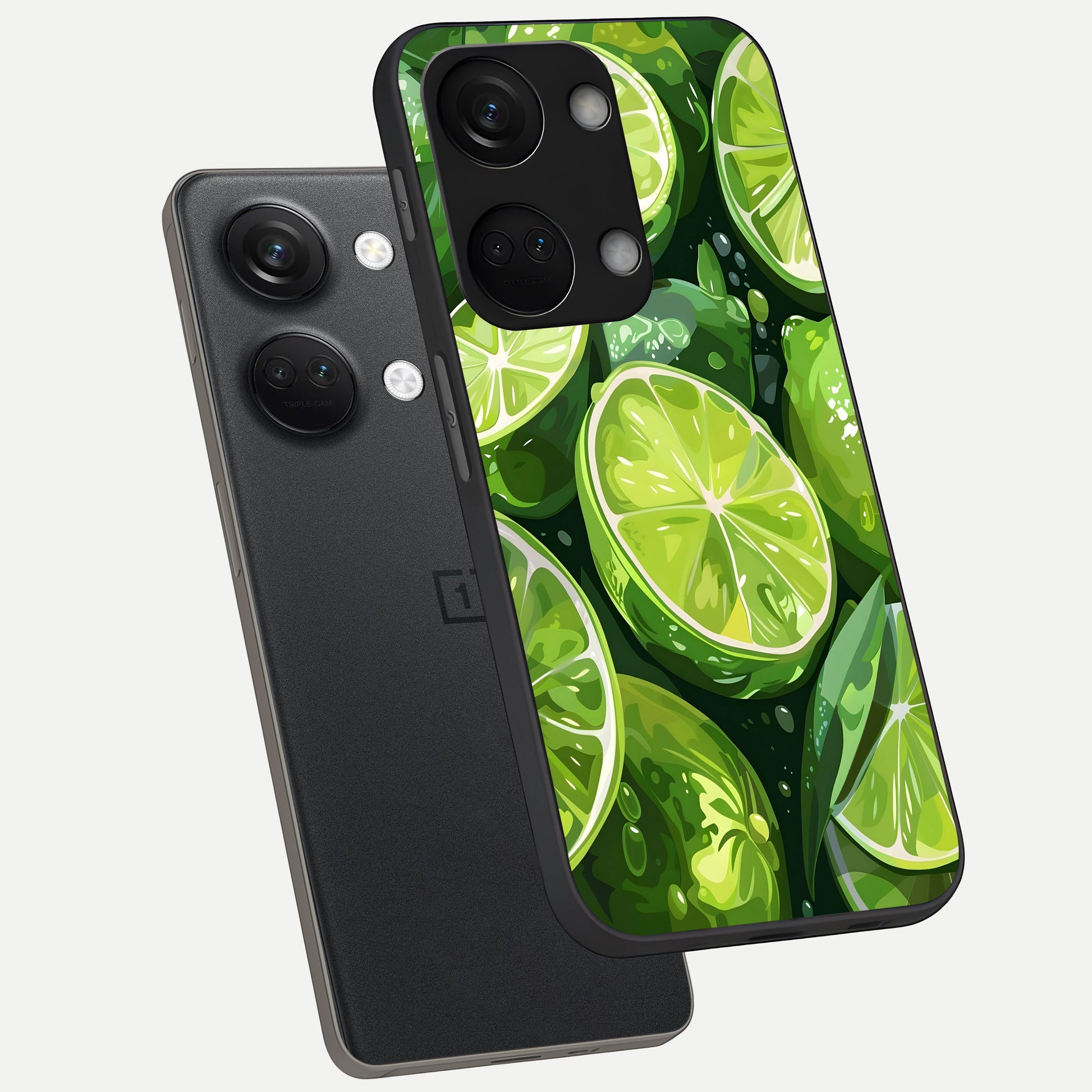  Green Kawasaki phone case For Oneplus Nord 3 showing premium glass back cover with detailed artwork