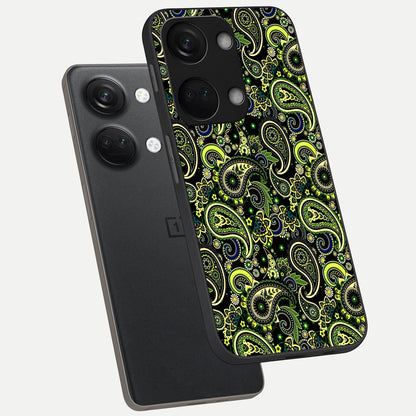  Green Lemon phone case For Oneplus Nord 3 showing premium glass back cover with detailed artwork
