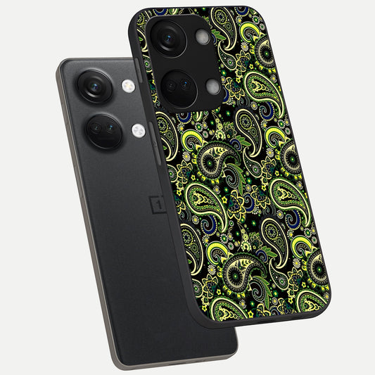  Green Lemon phone case For Oneplus Nord 3 showing premium glass back cover with detailed artwork