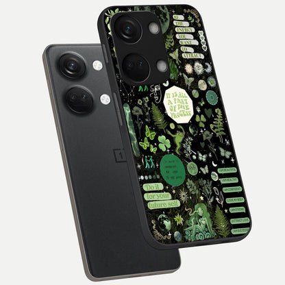  Green Mandala Pattern phone case For Oneplus Nord 3 showing premium glass back cover with detailed artwork