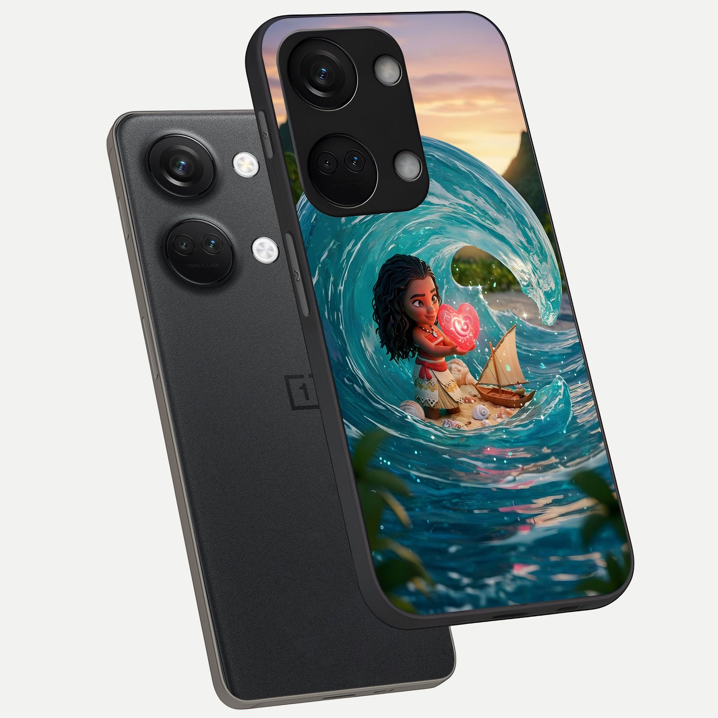  Heart of Ocean phone case For Oneplus Nord 3 showing premium glass back cover with detailed artwork