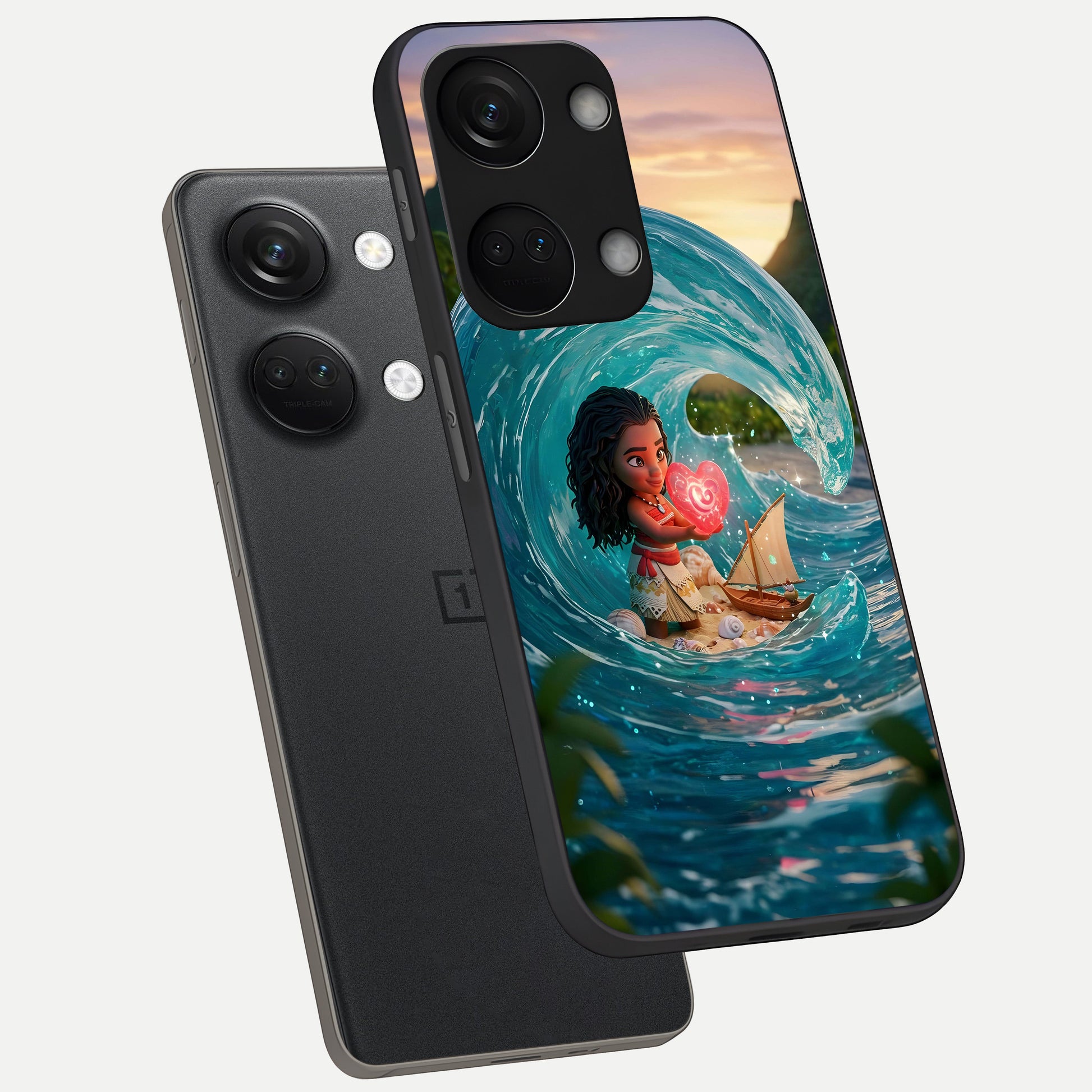  Heart of Ocean phone case For Oneplus Nord 3 showing premium glass back cover with detailed artwork