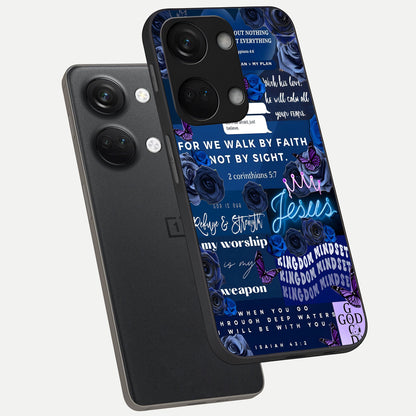  Kingdom Faith Glow phone case For Oneplus Nord 3 showing premium glass back cover with detailed artwork