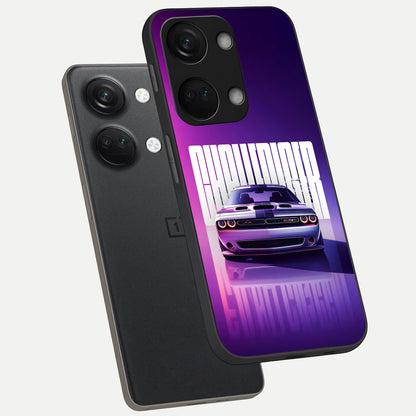  Midnight Muscle Ride phone case For Oneplus Nord 3 showing premium glass back cover with detailed artwork