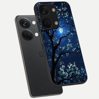  Mystic Floral Night phone case For Oneplus Nord 3 showing premium glass back cover with detailed artwork
