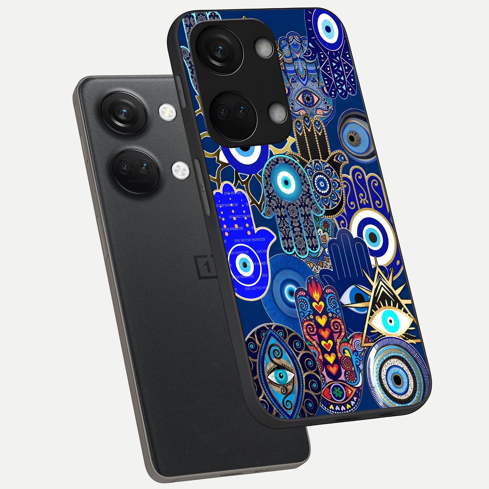  Mystic Palm Guard phone case For Oneplus Nord 3 showing premium glass back cover with detailed artwork