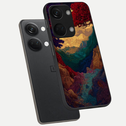  Mystic Valley Light phone case For Oneplus Nord 3 showing premium glass back cover with detailed artwork