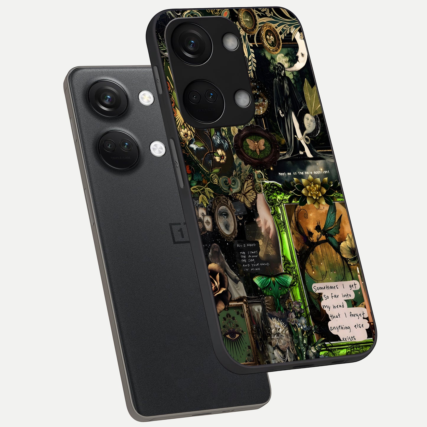  Mystic Woods Secret phone case For Oneplus Nord 3 showing premium glass back cover with detailed artwork