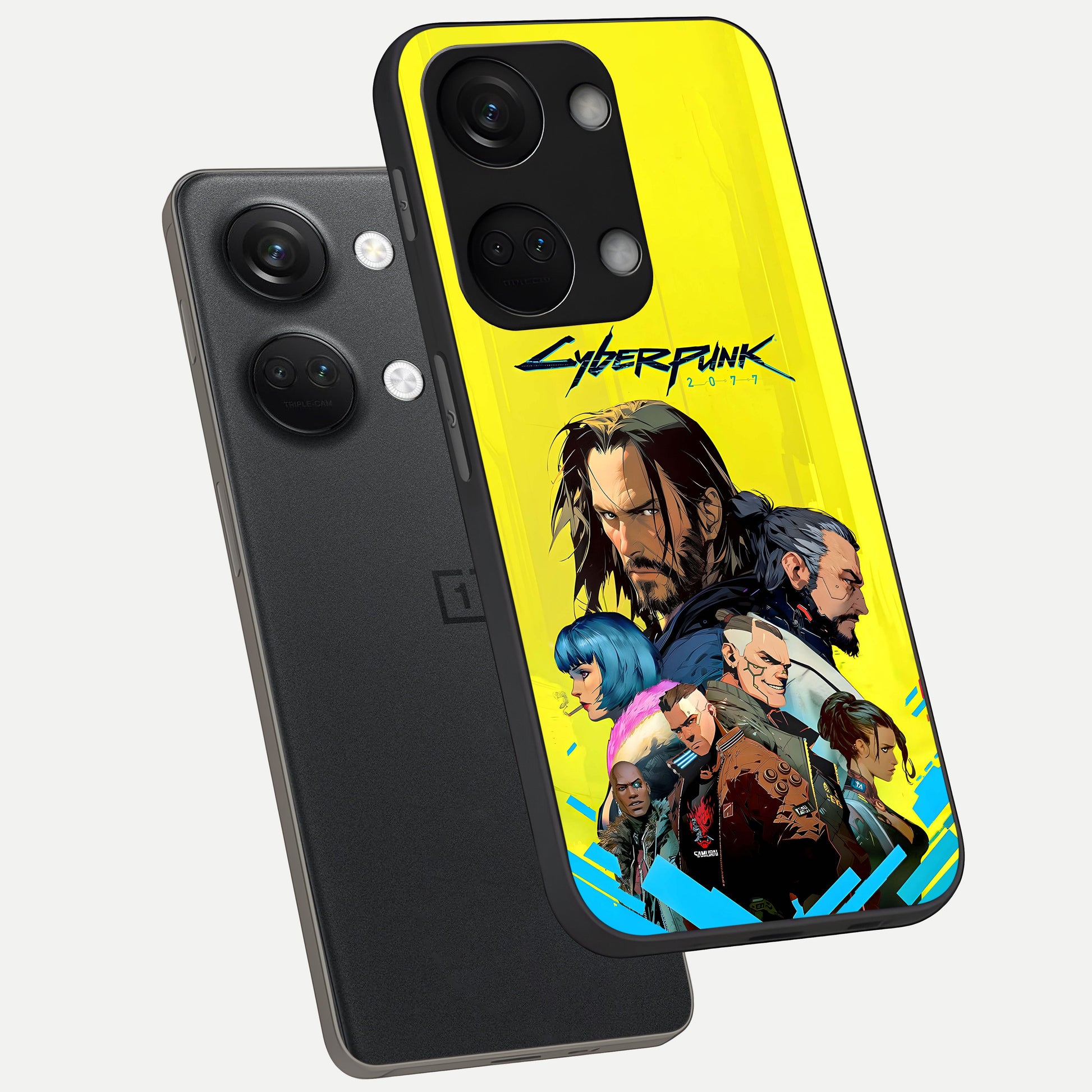  Neon Rebel Genesis phone case For Oneplus Nord 3 showing premium glass back cover with detailed artwork