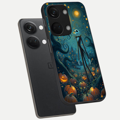  Pumpkin Moonlight Tale phone case For Oneplus Nord 3 showing premium glass back cover with detailed artwork