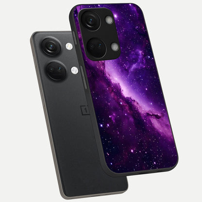  Purple Shade Sky phone case For Oneplus Nord 3 showing premium glass back cover with detailed artwork