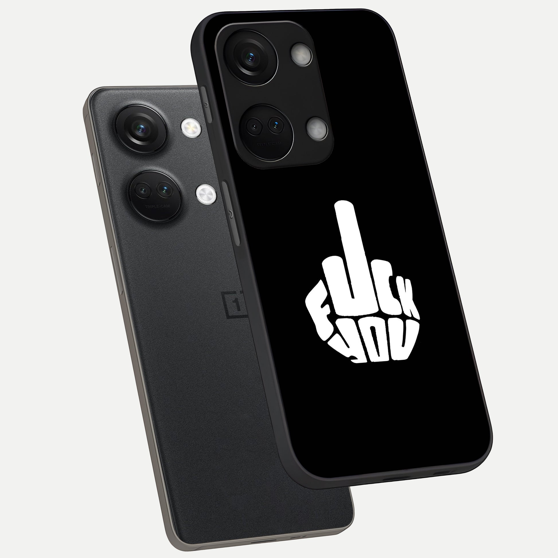  Rebel Mode On phone case For Oneplus Nord 3 showing premium glass back cover with detailed artwork