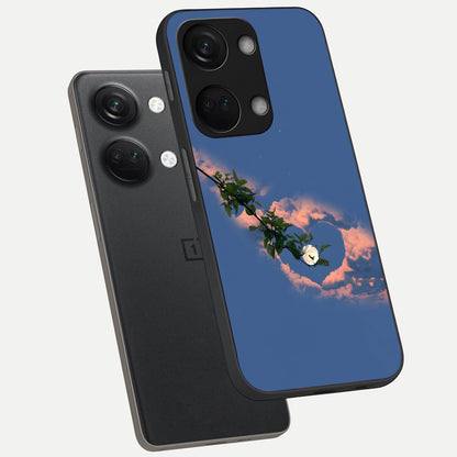  Sky Under Tree phone case For Oneplus Nord 3 showing premium glass back cover with detailed artwork
