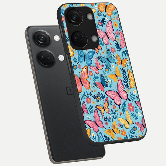  Spring Wing Garden phone case For Oneplus Nord 3 showing premium glass back cover with detailed artwork