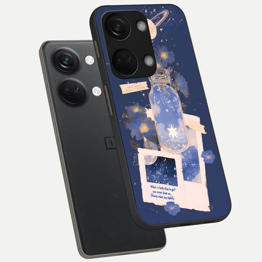  Starlit Cosmic Jar phone case For Oneplus Nord 3 showing premium glass back cover with detailed artwork