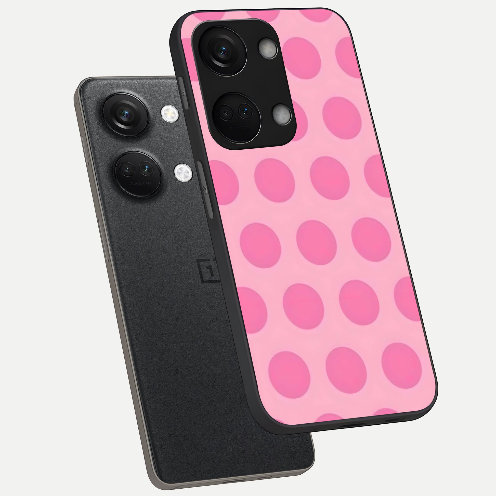  Sweet Dot Dreams phone case For Oneplus Nord 3 showing premium glass back cover with detailed artwork