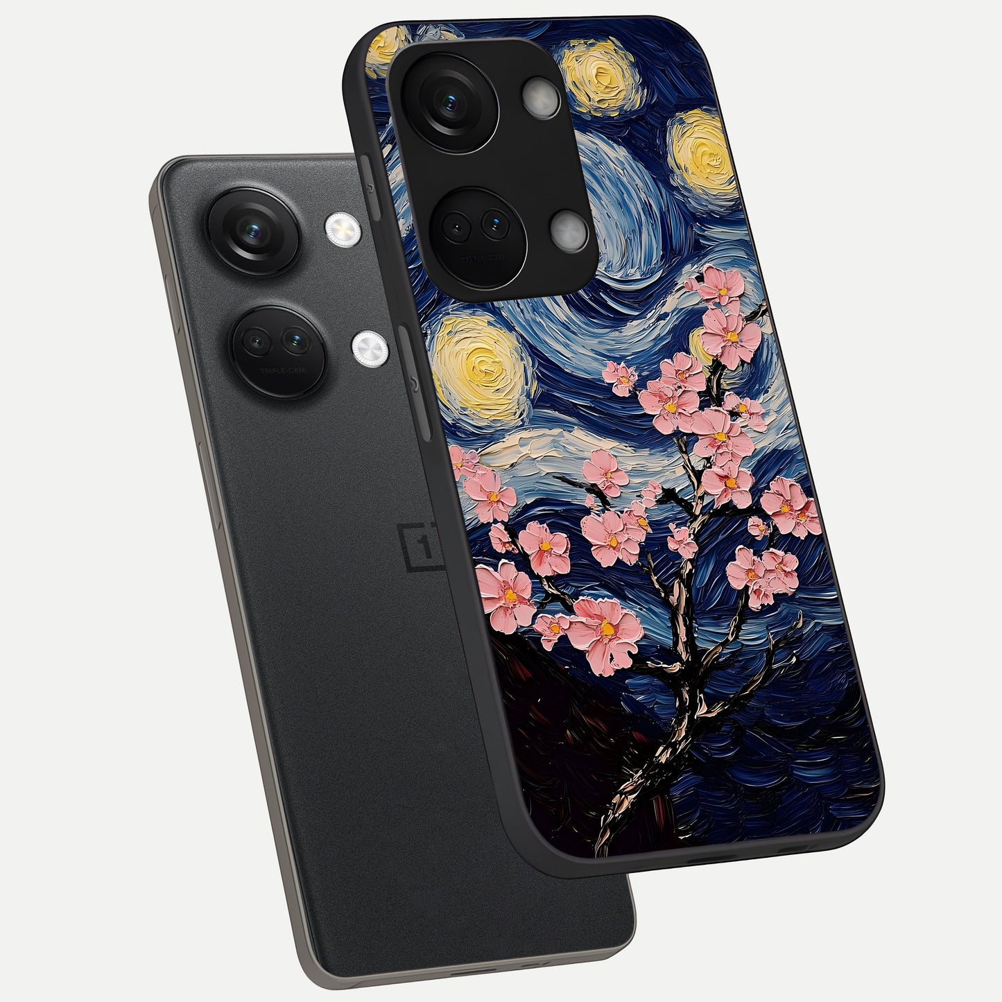  Van Gogh Scenery phone case For Oneplus Nord 3 showing premium glass back cover with detailed artwork