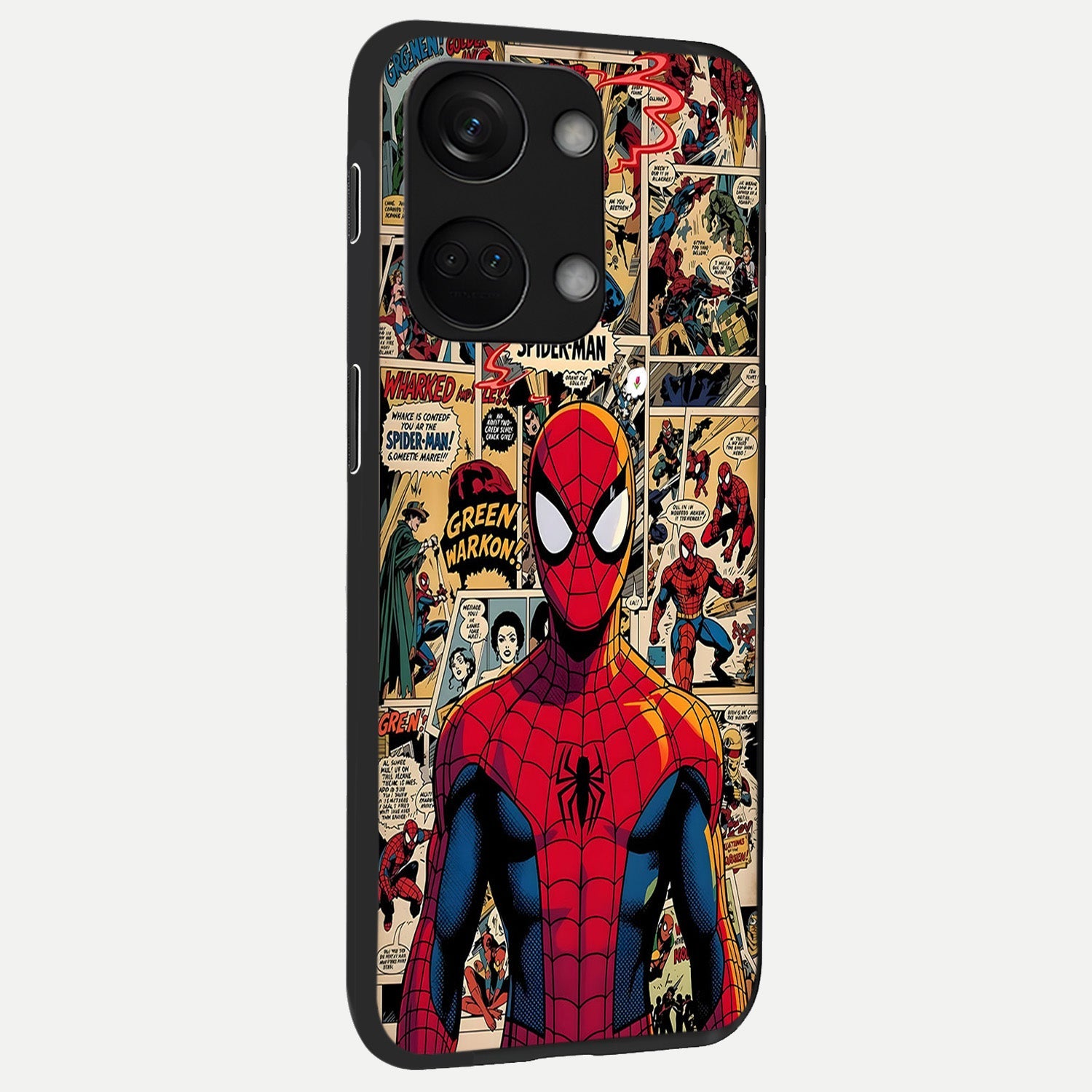  Aesthetic Spider back cover For Oneplus Nord 3 slim fit glass case with vibrant aesthetic design