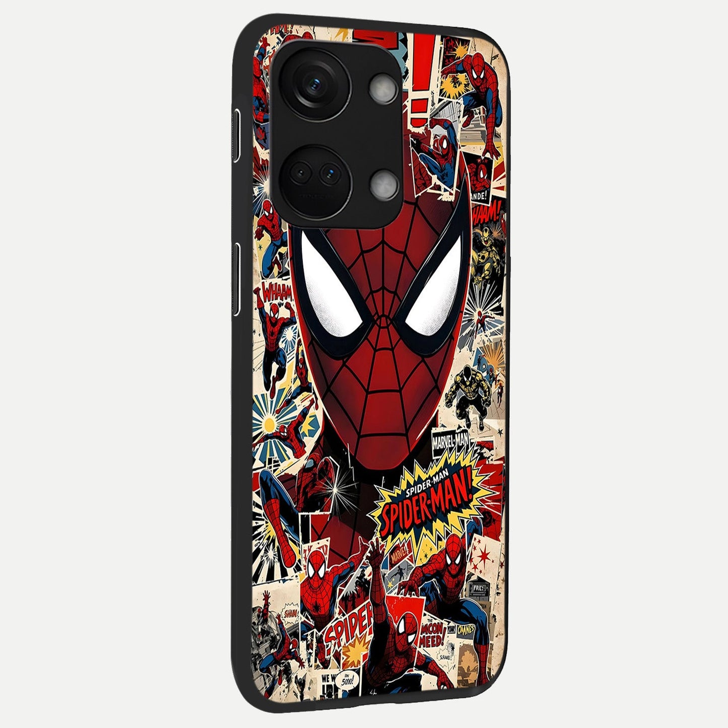  Aesthetic Wonder Spider back cover For Oneplus Nord 3 slim fit glass case with vibrant aesthetic design