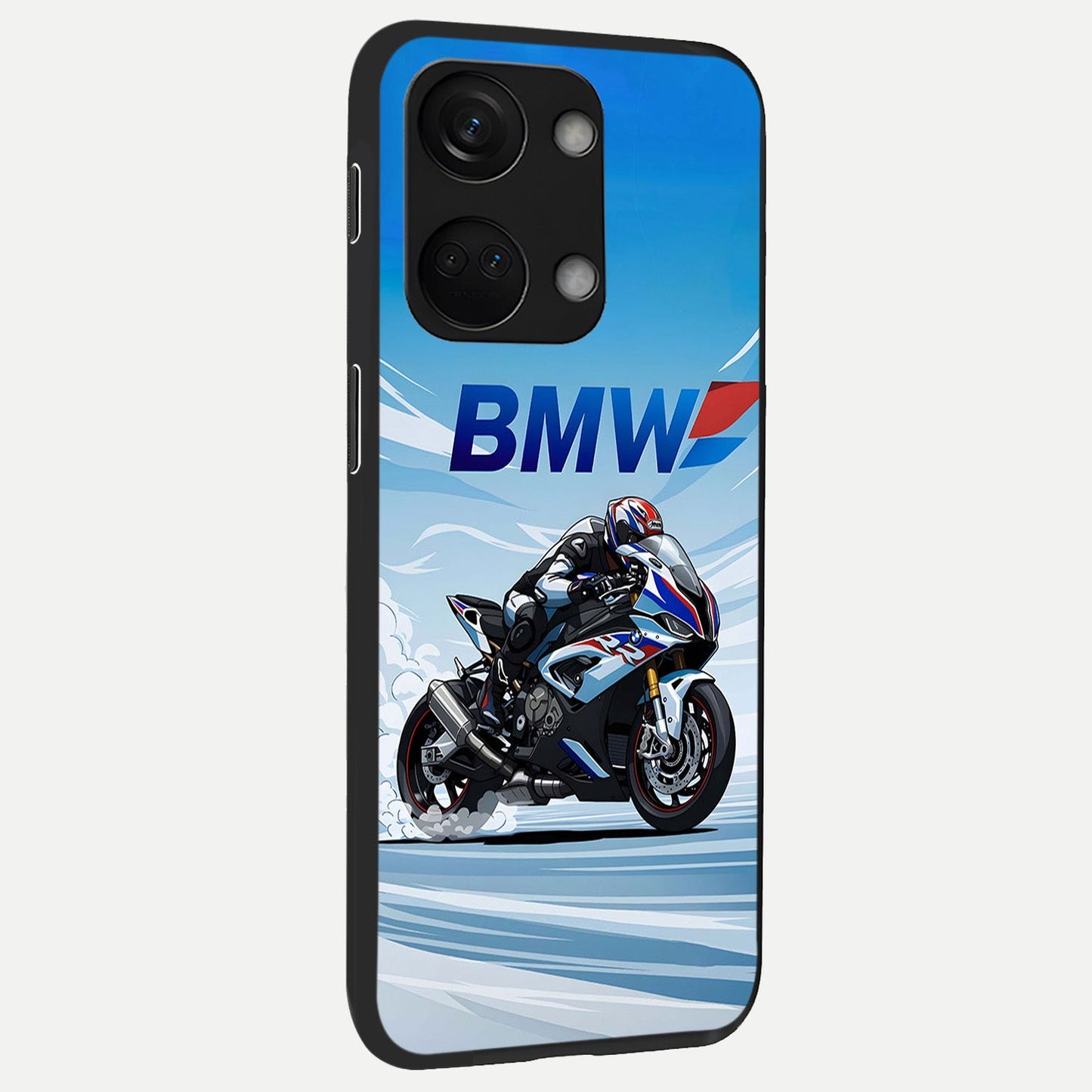  BMW Power Drift back cover For Oneplus Nord 3 slim fit glass case with vibrant aesthetic design