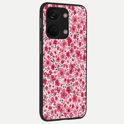  Cherry Blossom Charm back cover For Oneplus Nord 3 slim fit glass case with vibrant aesthetic design