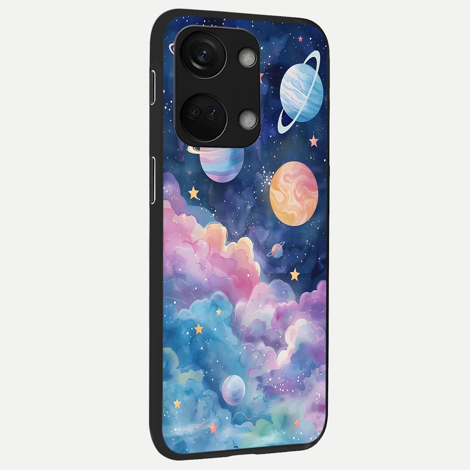  Cosmic Planet Dreams back cover For Oneplus Nord 3 slim fit glass case with vibrant aesthetic design