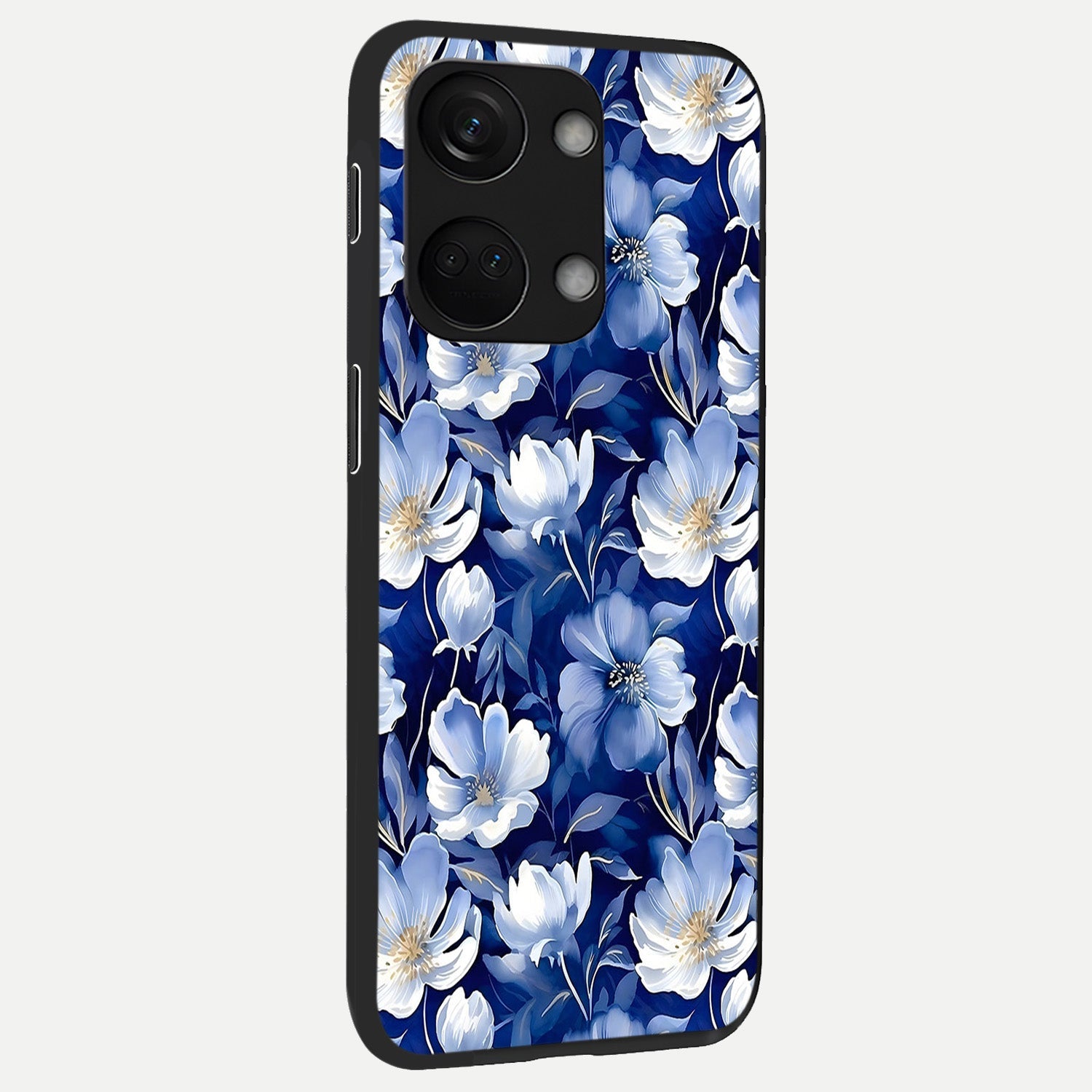  Cute Floral Patterns back cover For Oneplus Nord 3 slim fit glass case with vibrant aesthetic design