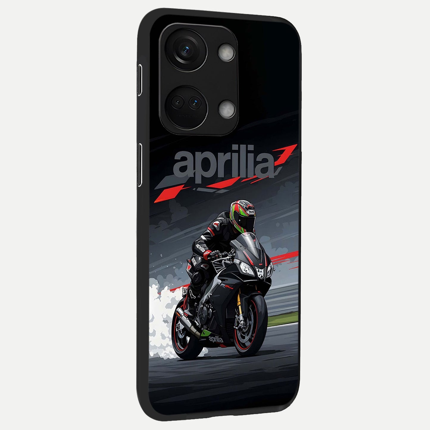  Dark Aprilla back cover For Oneplus Nord 3 slim fit glass case with vibrant aesthetic design
