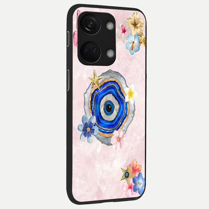  Divine Aura Bloom back cover For Oneplus Nord 3 slim fit glass case with vibrant aesthetic design