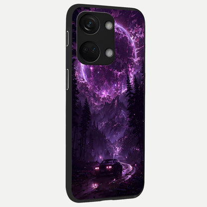  Eternal Cosmic Drive back cover For Oneplus Nord 3 slim fit glass case with vibrant aesthetic design