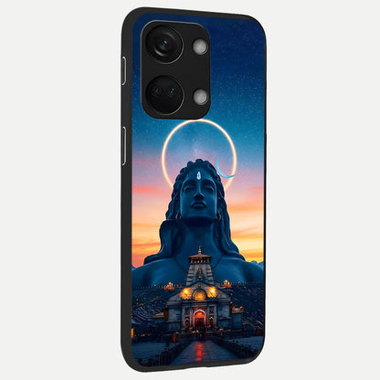  Eternal Shiva Aura back cover For Oneplus Nord 3 slim fit glass case with vibrant aesthetic design