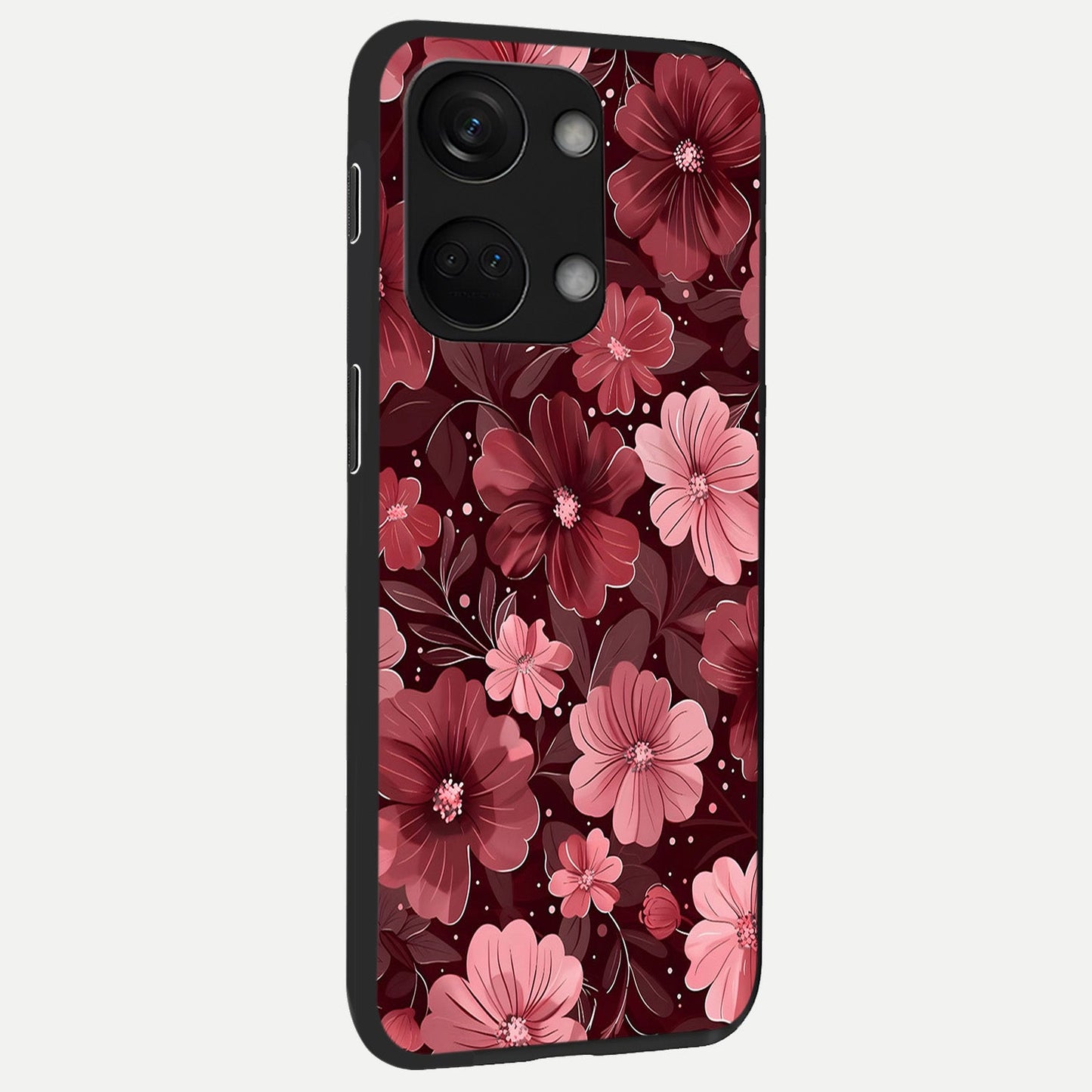  Flower Blush Bloom back cover For Oneplus Nord 3 slim fit glass case with vibrant aesthetic design